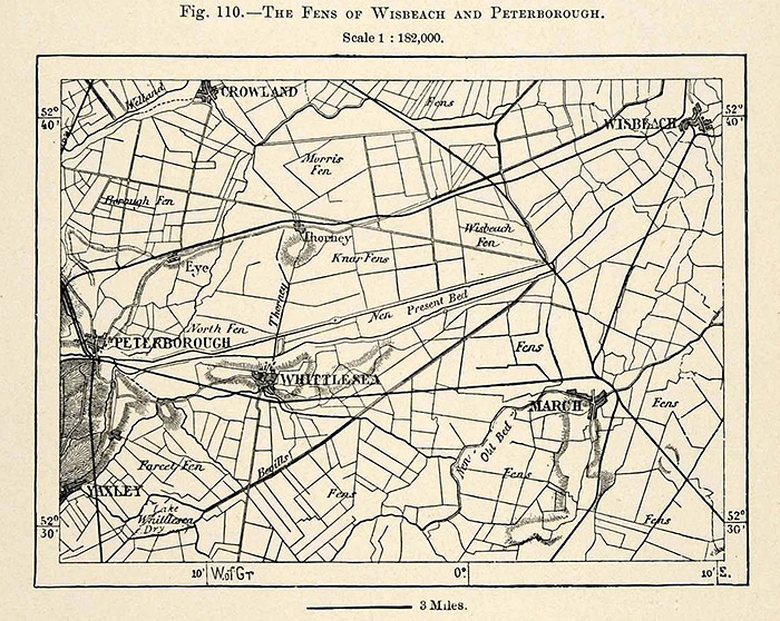 Map of the Fens (1882) | PETERBOROUGH IMAGES ARCHIVE