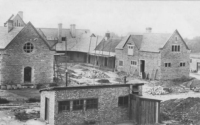 Thornhaugh Hall under construction (1911) | PETERBOROUGH IMAGES ARCHIVE